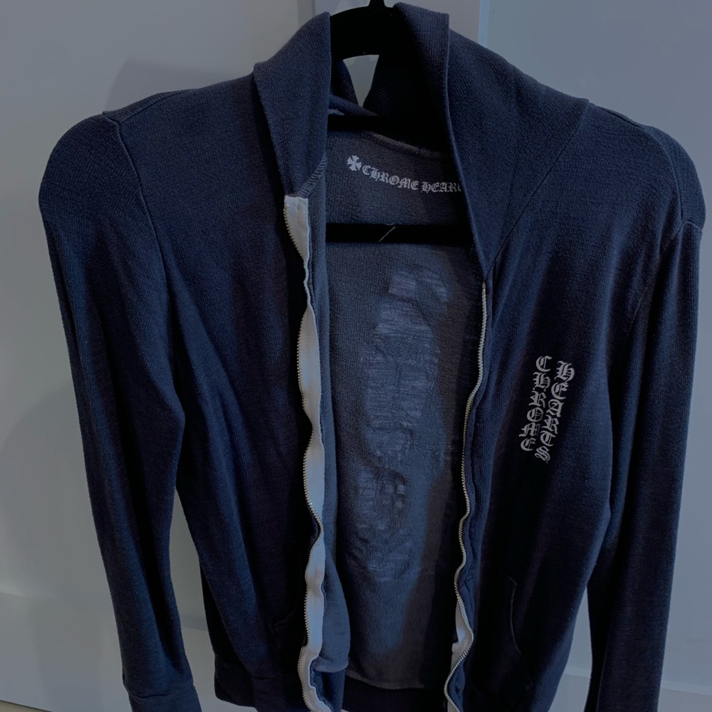 Chrome hearts zip up.